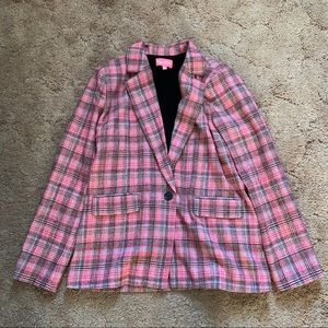 Dolls Kill Jackets & Coats - Dolls Kill Sugar Thrillz Pink Plaid Blazer S Dolls Kill Jackets & Coats - Dolls Kill Sugar Thrillz Pink Plaid Blazer S